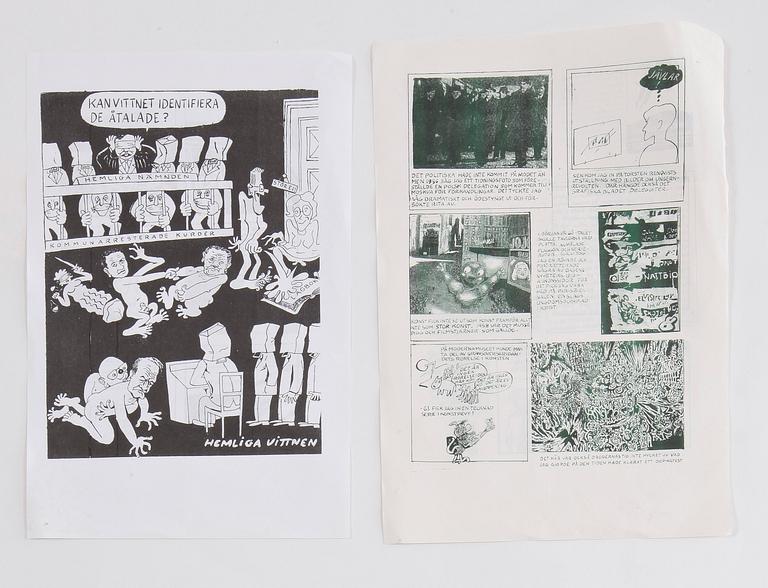 LARS HILLERSBERG, 14 st, tidningar "Puss" m.m.