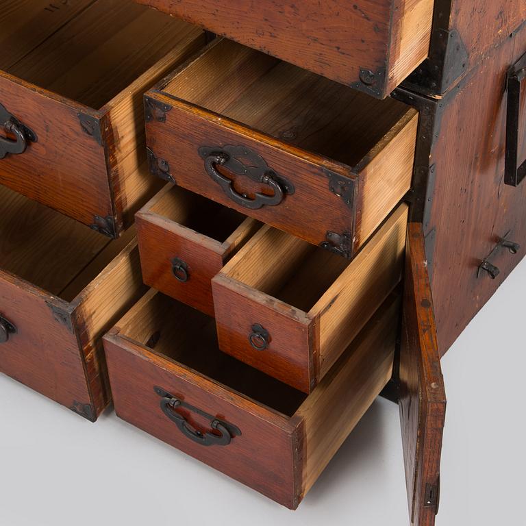 A Corean chest of drawers, mid-20th century.