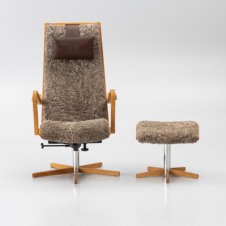 Armchair with footstool. 'Chic', Bröderna Andersson, contemporary.