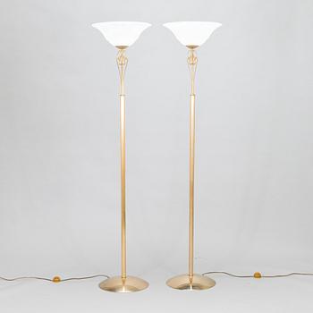 Golvlampor, ett par, Murano, Italien, 1900-talets slut.