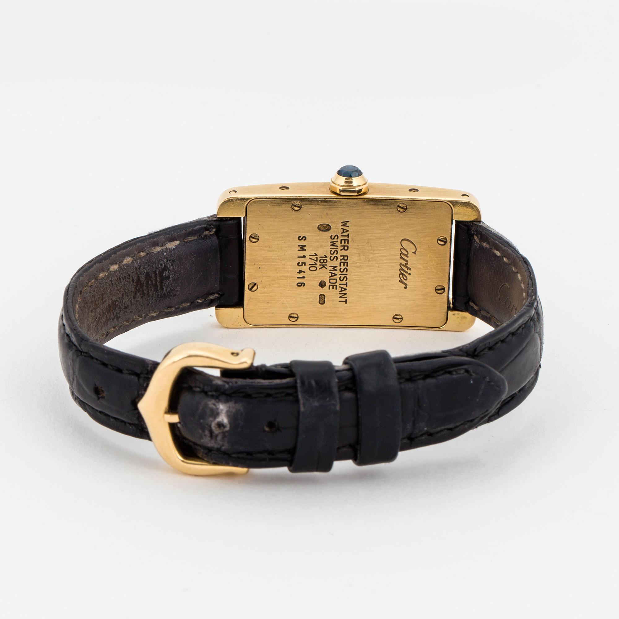 CARTIER, Tank Américaine, armbandsur, 19 x 35 mm.