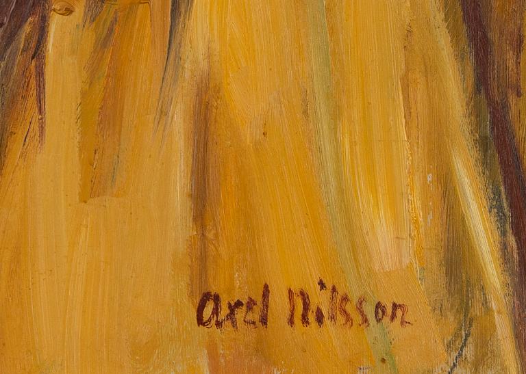 Axel Nilsson, oil on panel, signed.