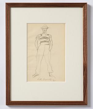 Lotte Laserstein, Young man in a hat.