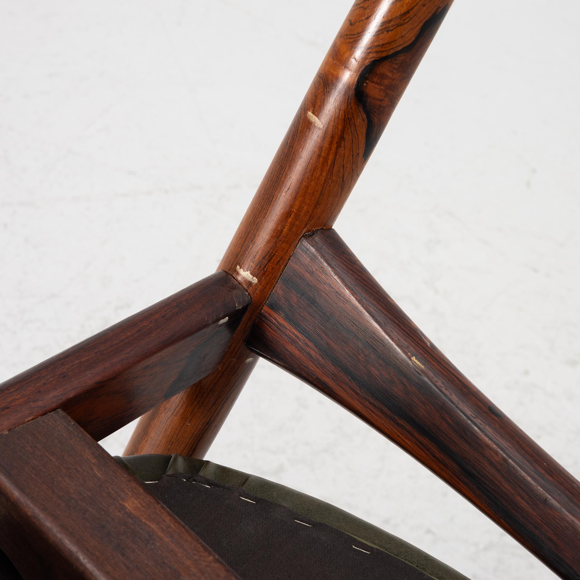 Erik Buch, armchairs, 8 pcs, Denmark, 1960s.