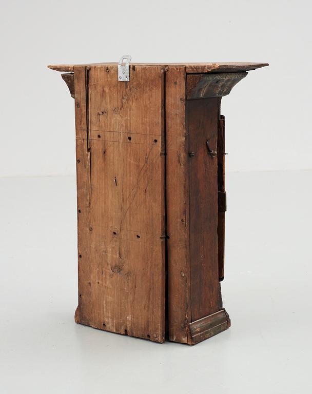 A late 18th century Swedish wall cabinet,