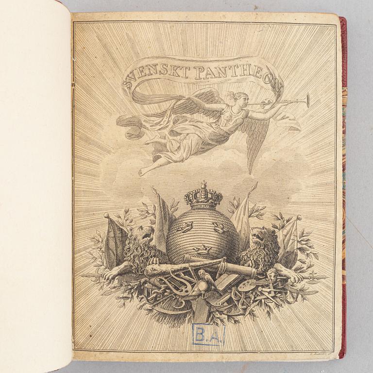 An attractively bound set, with 80 portrait plates, 5 vols.