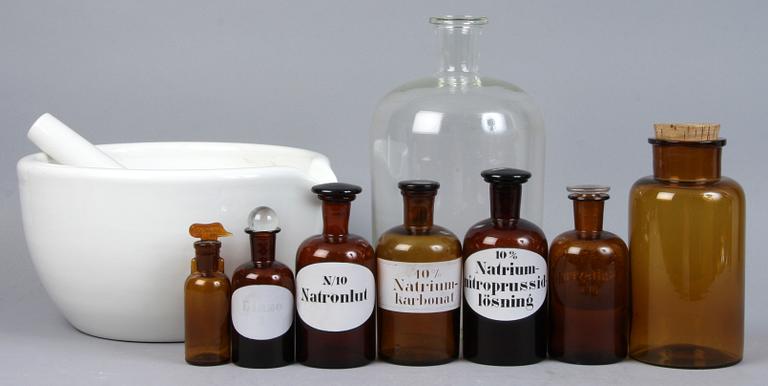 APOTEKSSET, 9 delar, 1900-talets första kvartal.