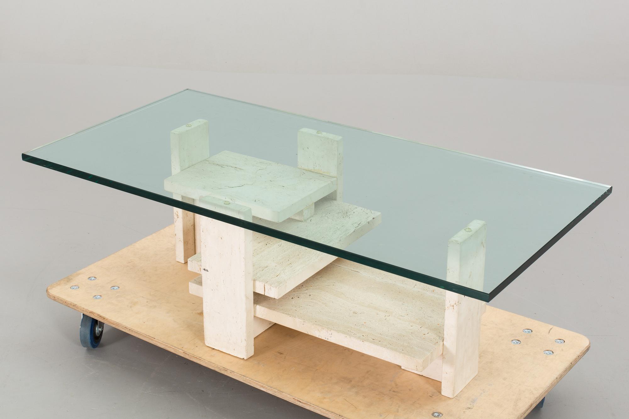 A Willy Ballez coffee table, late 20th century,