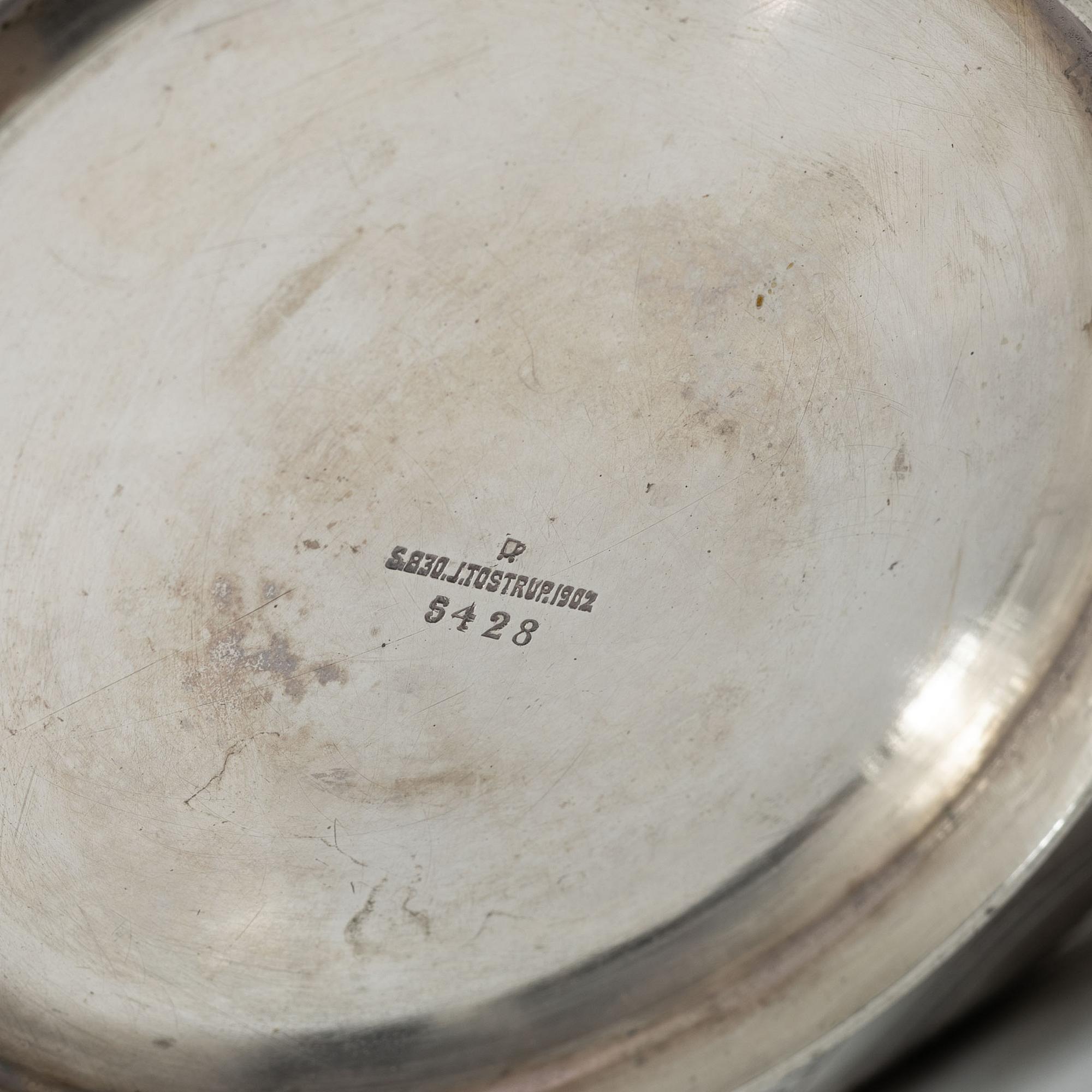 Skål, silver, J. Tostrup, Norge 1902.