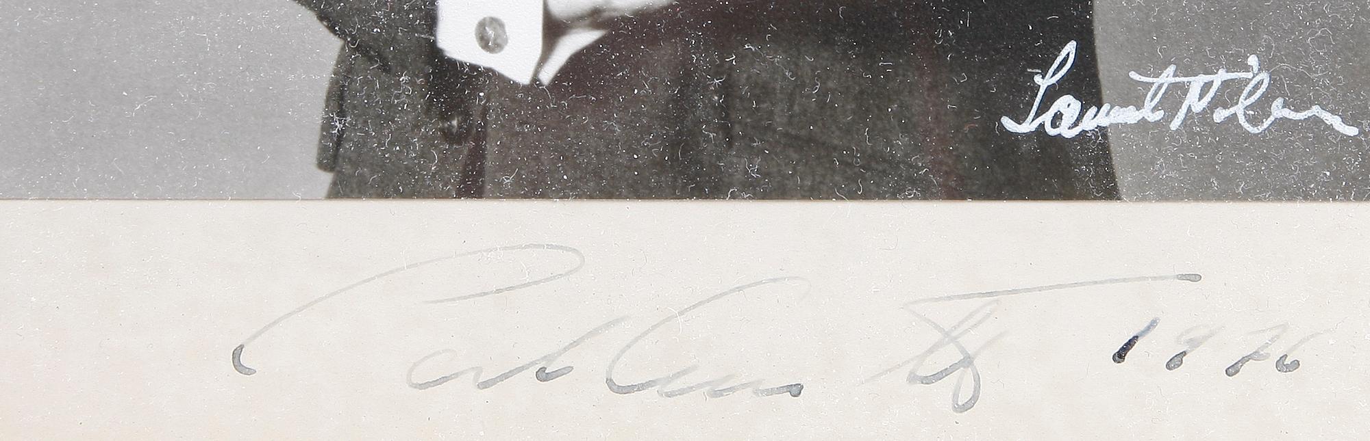 KUNGLIGT FOTOGRAFI MED AUTOGRAF, Kung Carl XVI Gustaf. Lennart Nilsson. Sign o dat 1976.