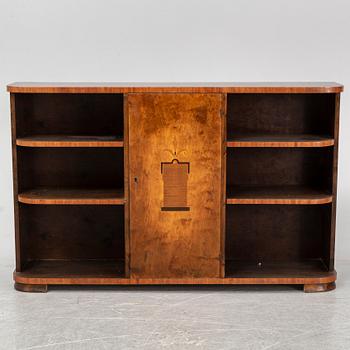 A 1930's birch bookcase.