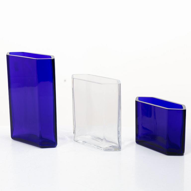 Karin Björquist, Vases, 3 pcs, second half of the 20th century.