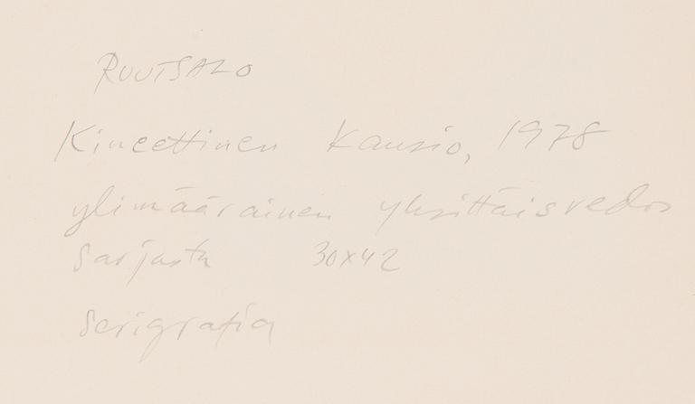 Eino Ruutsalo, Sommitelma sarjasta "Kineettinen kansio".