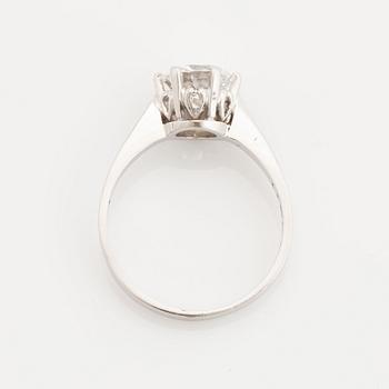Brilliant cut diamond ring, 1,55 ct.