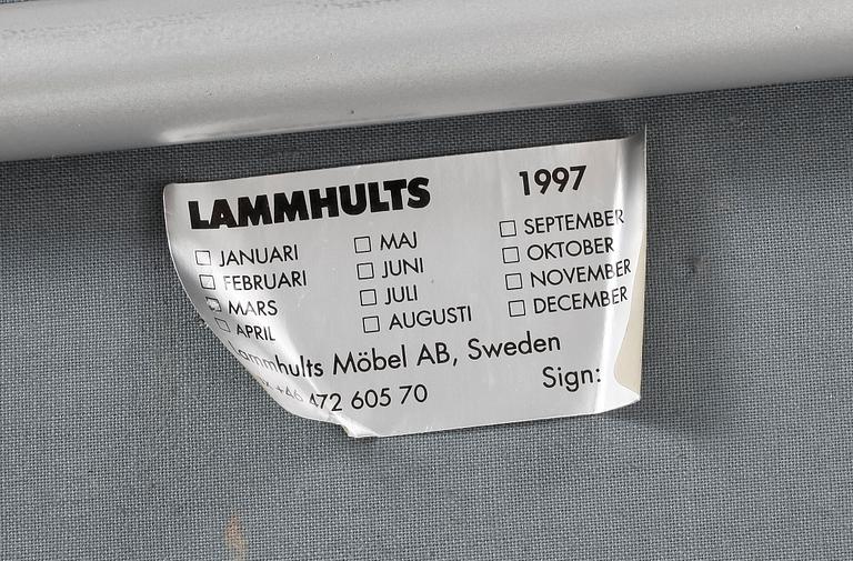 FÅTÖLJER, ett par, "Cinema", Gunilla Allard för Lammhults Möbler AB. Etikettmärkt.