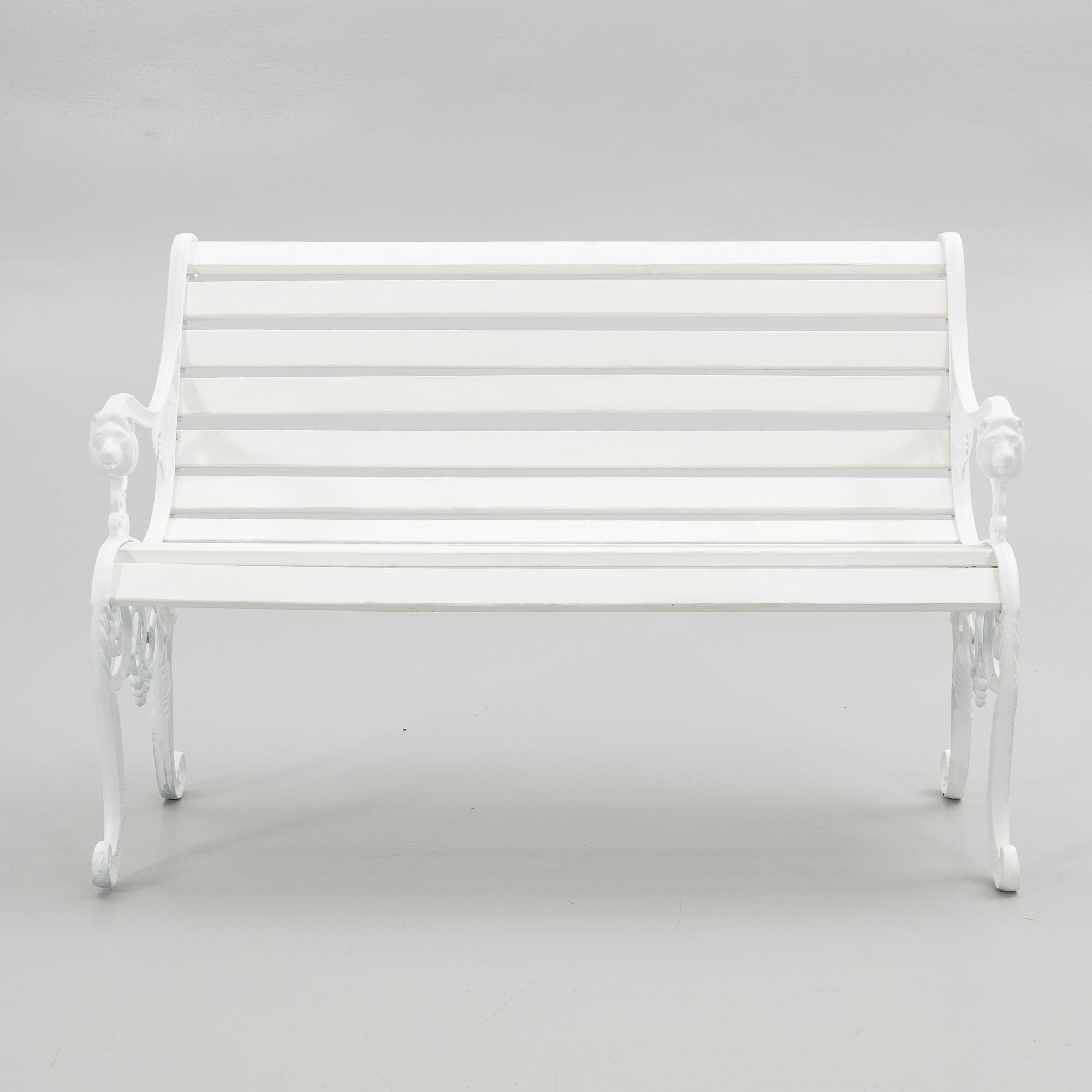 Garden bench, 20th century.