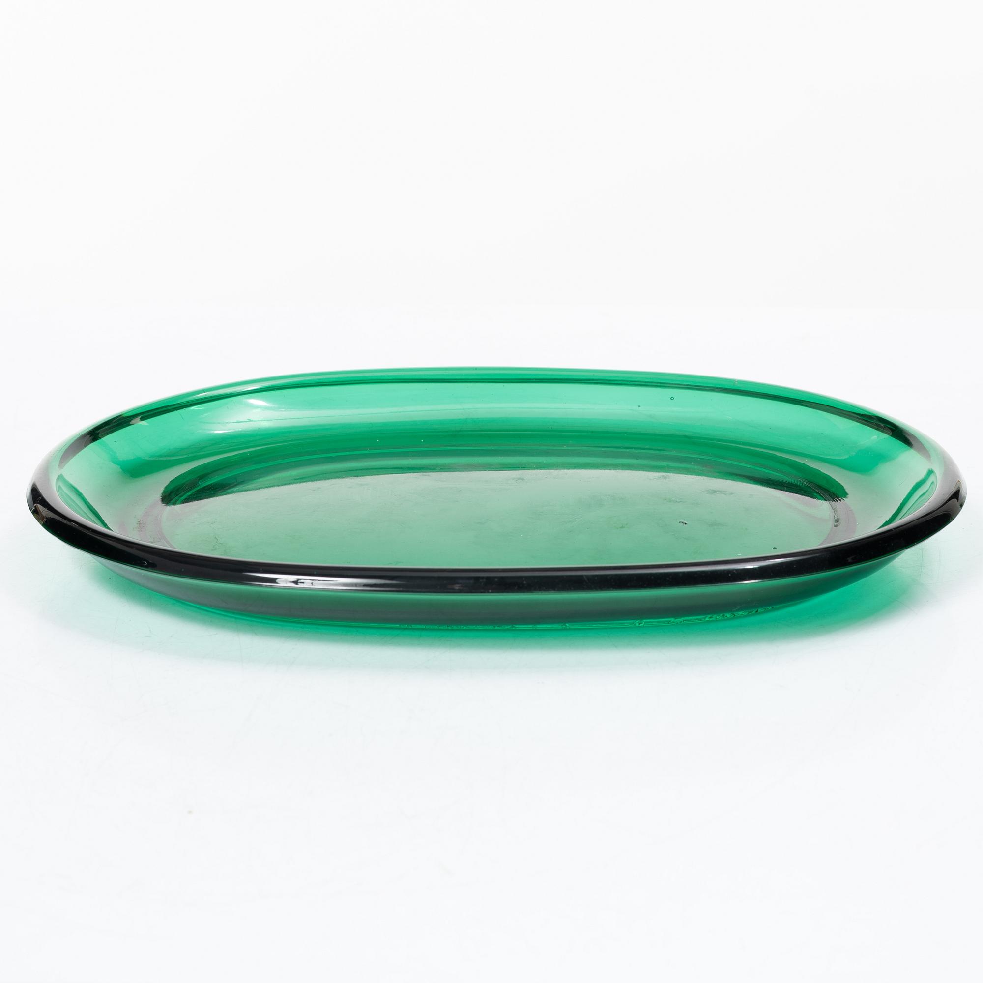 Josef Frank, Eleven lobster plates and eight bowls, Reijmyre/Gullaskruf for Svenskt Tenn, Sweden.