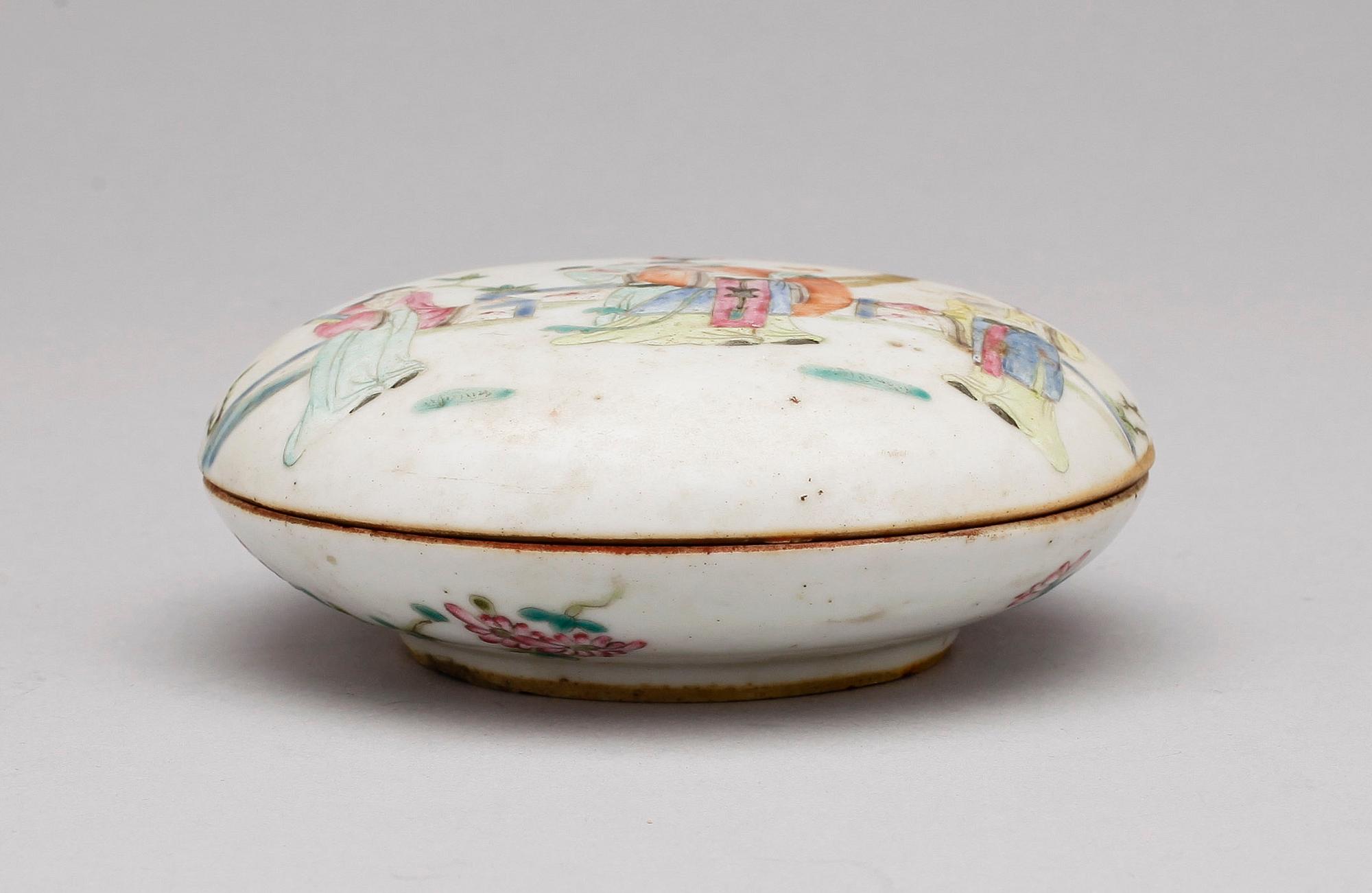 LOCKASK/DOSA, porslin, Kina, trol sent 1800-tal.