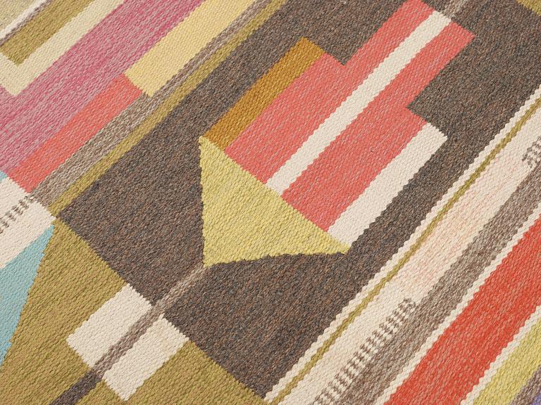 CARPET. Flat weave. 253 x 161 cm. Signed AÖ as well as AGDA ÖSTERBERG at the back.