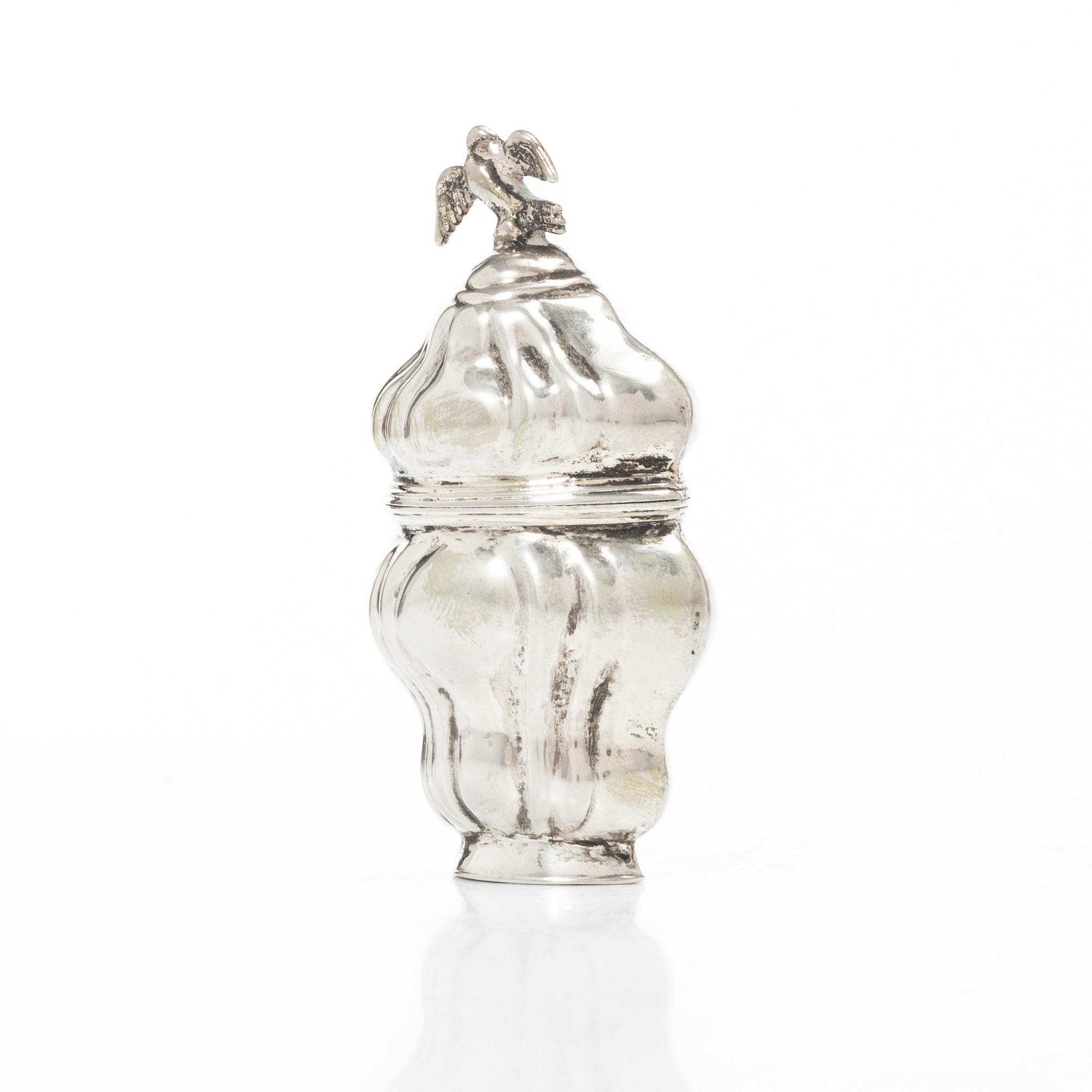 Scent box, silver, mark of Poul Jensen Theilgaard, Odense, Denmark (active 1795-1820).
