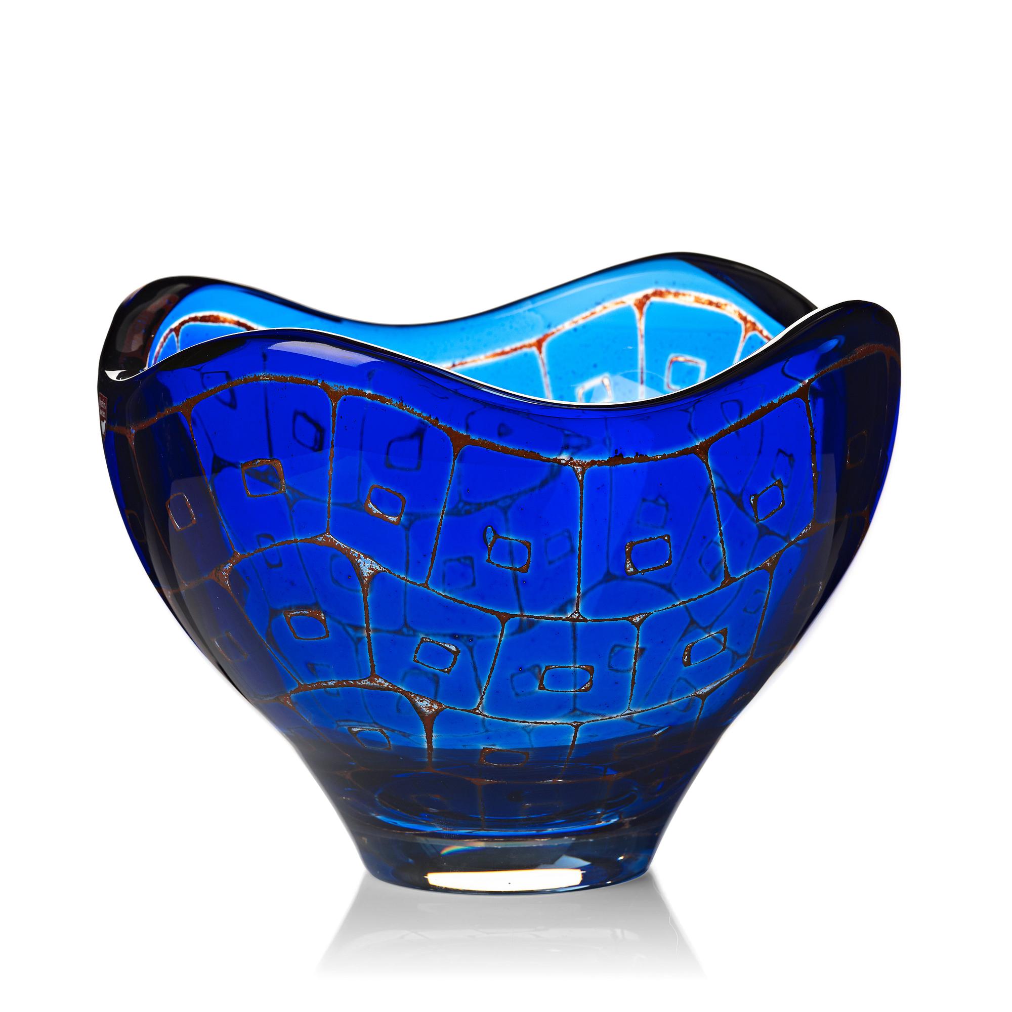 Sven Palmqvist, a "Ravenna" glass bowl, Orrefors 1978.
