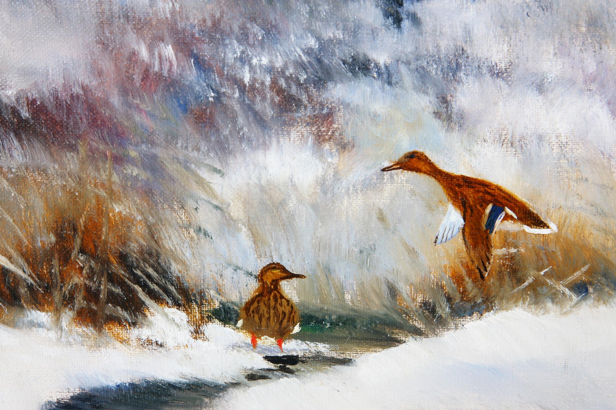 HOUGAARD, HENNING. Olja på duk, sign.