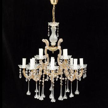 A chandelier from the second half of the 20th Century.