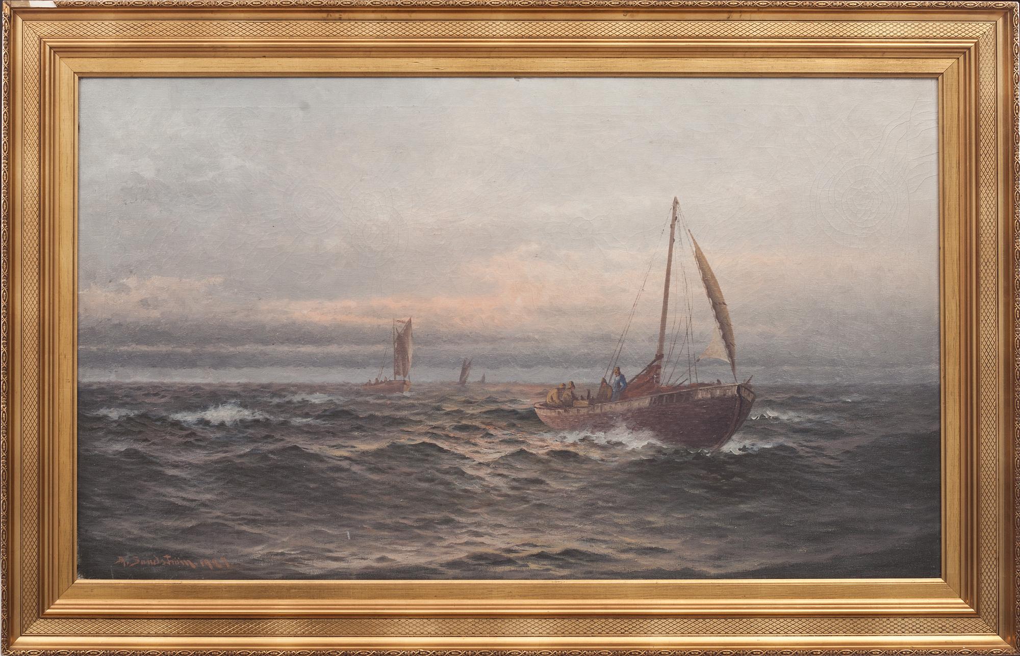 JOHAN OSSIAN-ANDERSSON, olja på duk. Signerad Th Andersson och daterad 1927.