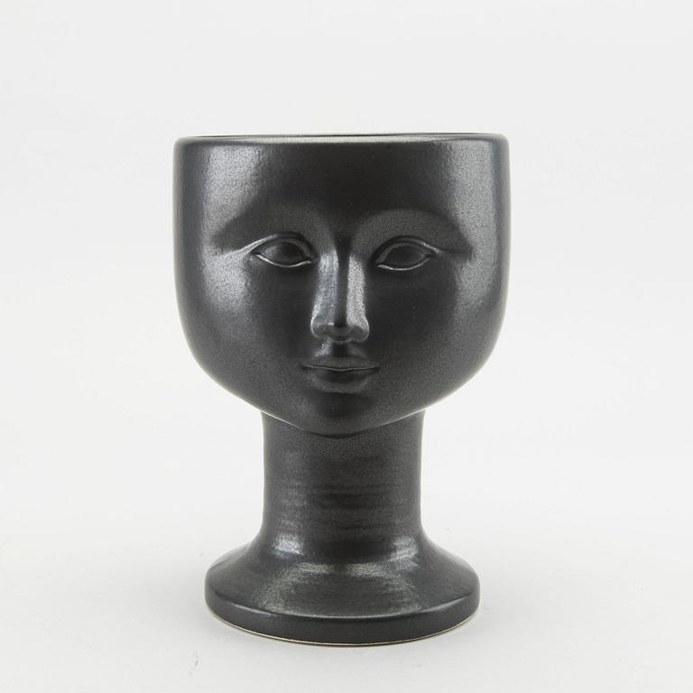 A Lisa Larson stoneware flower pot.