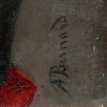 UNKNOWN ARTISt, oil on canvas, signed A Bernard, from the 19th century.