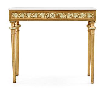 421. A late Gustavian 18th century console table.
