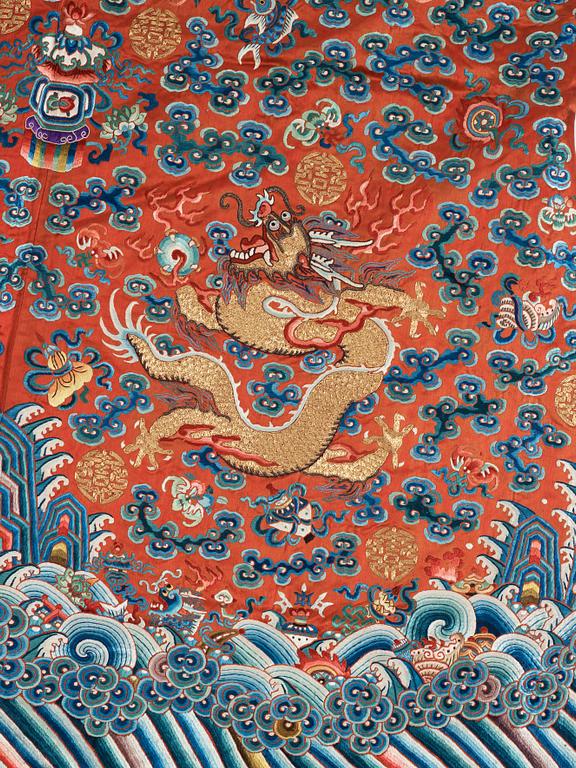 ROCK, broderat siden. Qingdynastin, 1800-tal.