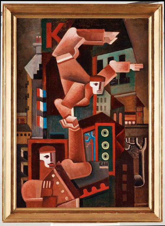 Gösta Adrian-Nilsson, "Akrobater i Paris" (Acrobats in Paris).