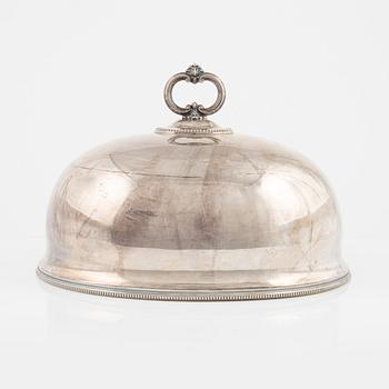A silver plated cover, England around the year 1900.
