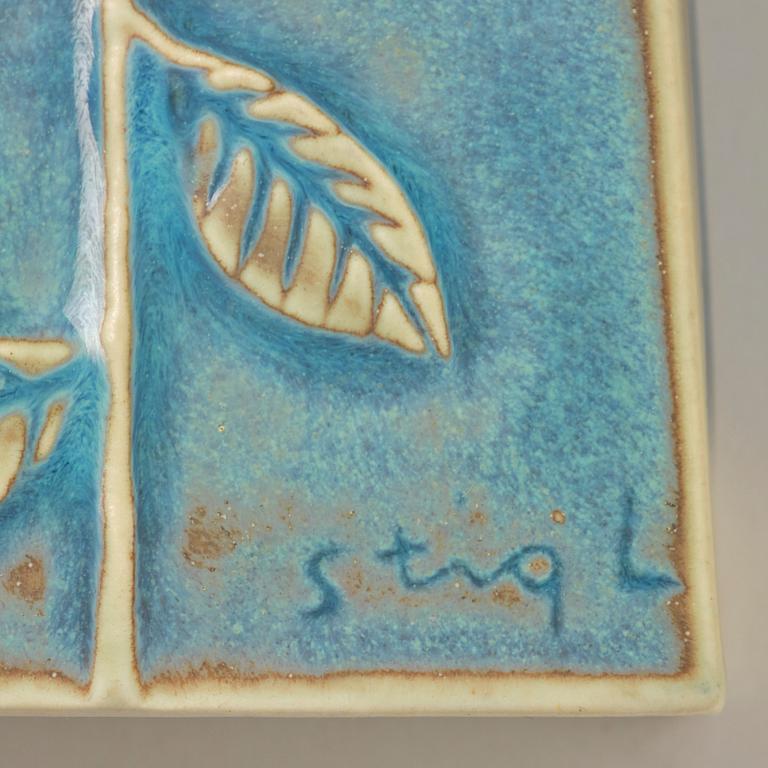 Stig Lindberg, väggplakett, Gustavsberg.