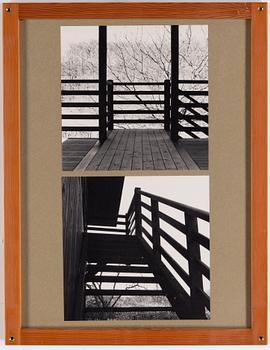 Børge Mogensen, 9 framed photographs depicting Mogensen's house at Soløsevej in Gentofte, Denmark.