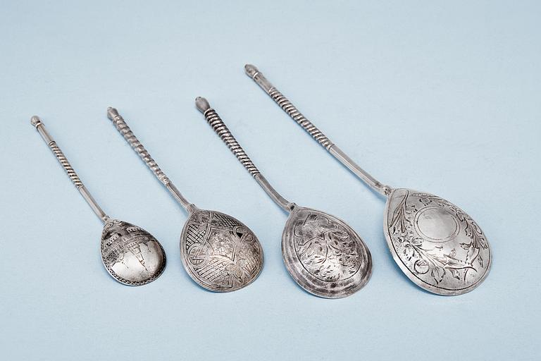FOUR SPOONS.