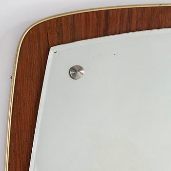 a 1950's teak mirror.