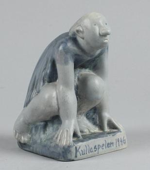 FIGURIN, stengods, Åke Holm, sign.