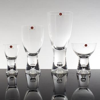 A set of 48 glas "Tapio", by TAPIO WIRKKALA,  Iittala 1950-70th.