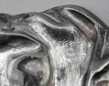 LJUSSTAKE, försilvrad metall, Claude Bonnefond, 1900-talets början.