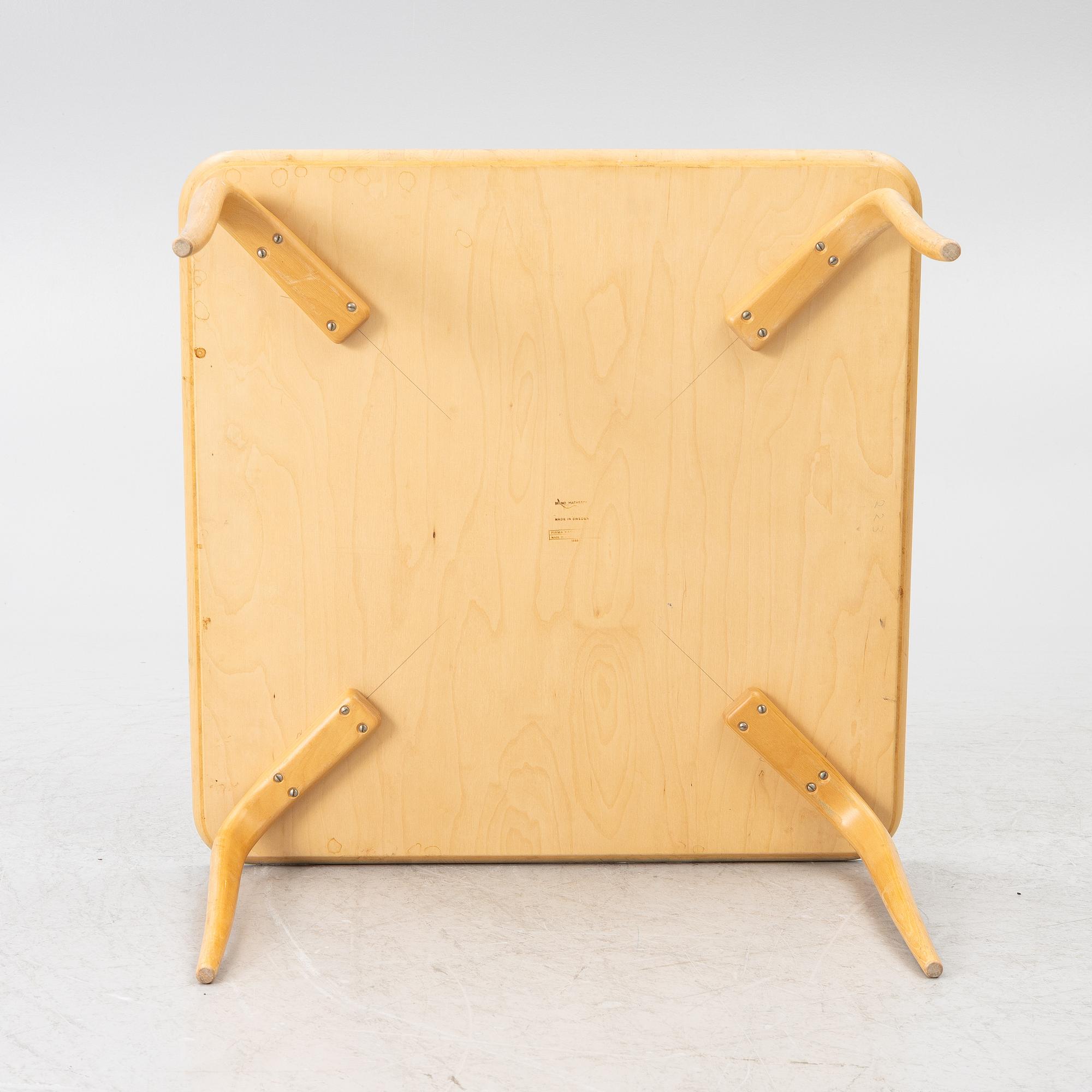 Bruno Mathsson, Coffee table, Firma Karl Mathsson, Värnamo, 1968.