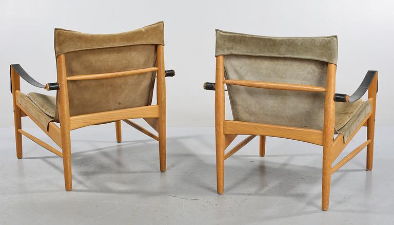 FÅTÖLJER, ett par,Hans Olsen, Viskadalens möbler, Kinna, 1960-tal.