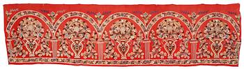 1189. ANTIQUE RASCHT EMBROIDERY. 57 x 212,5 cm.