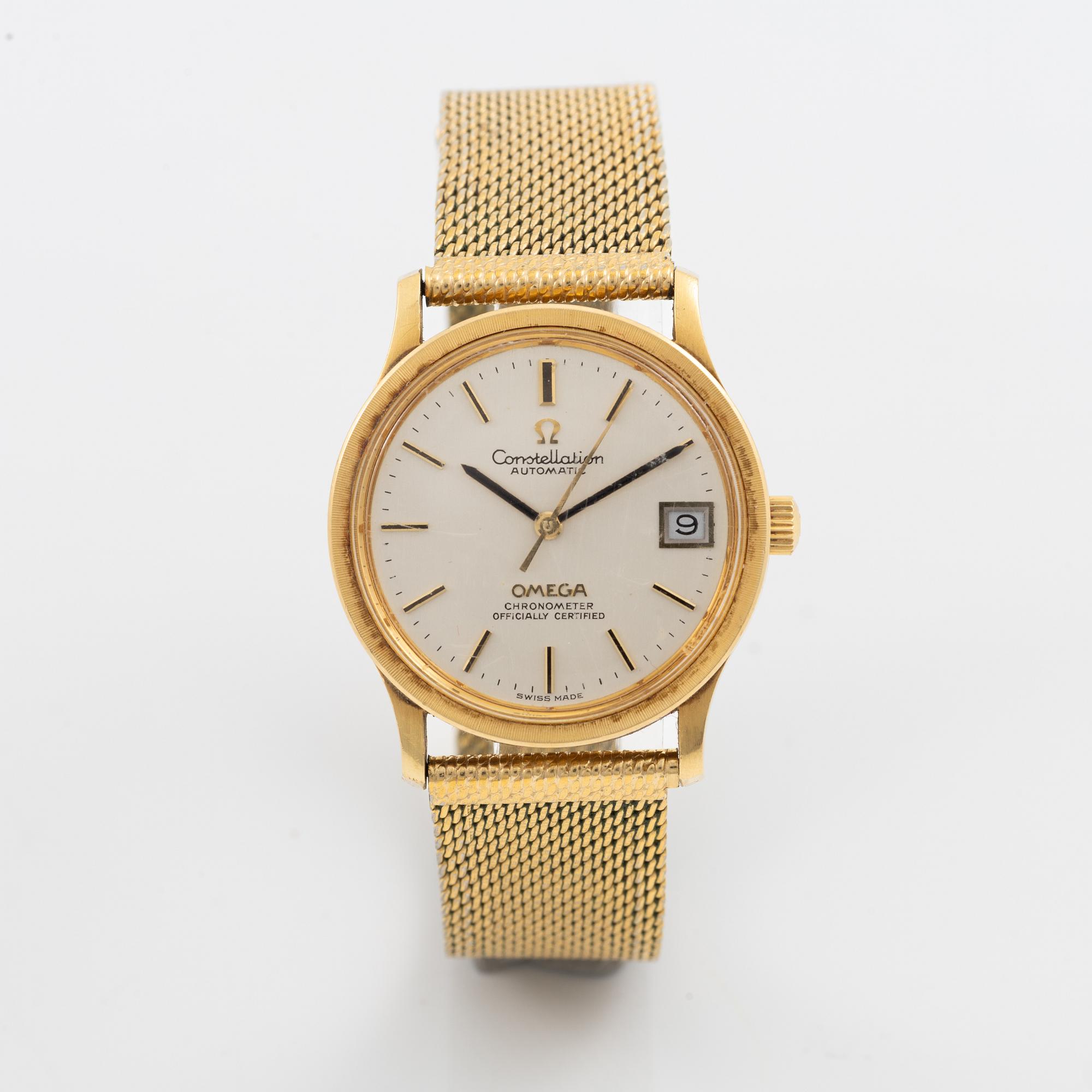 Omega, Constellation, wristwatch, 33.5 mm.