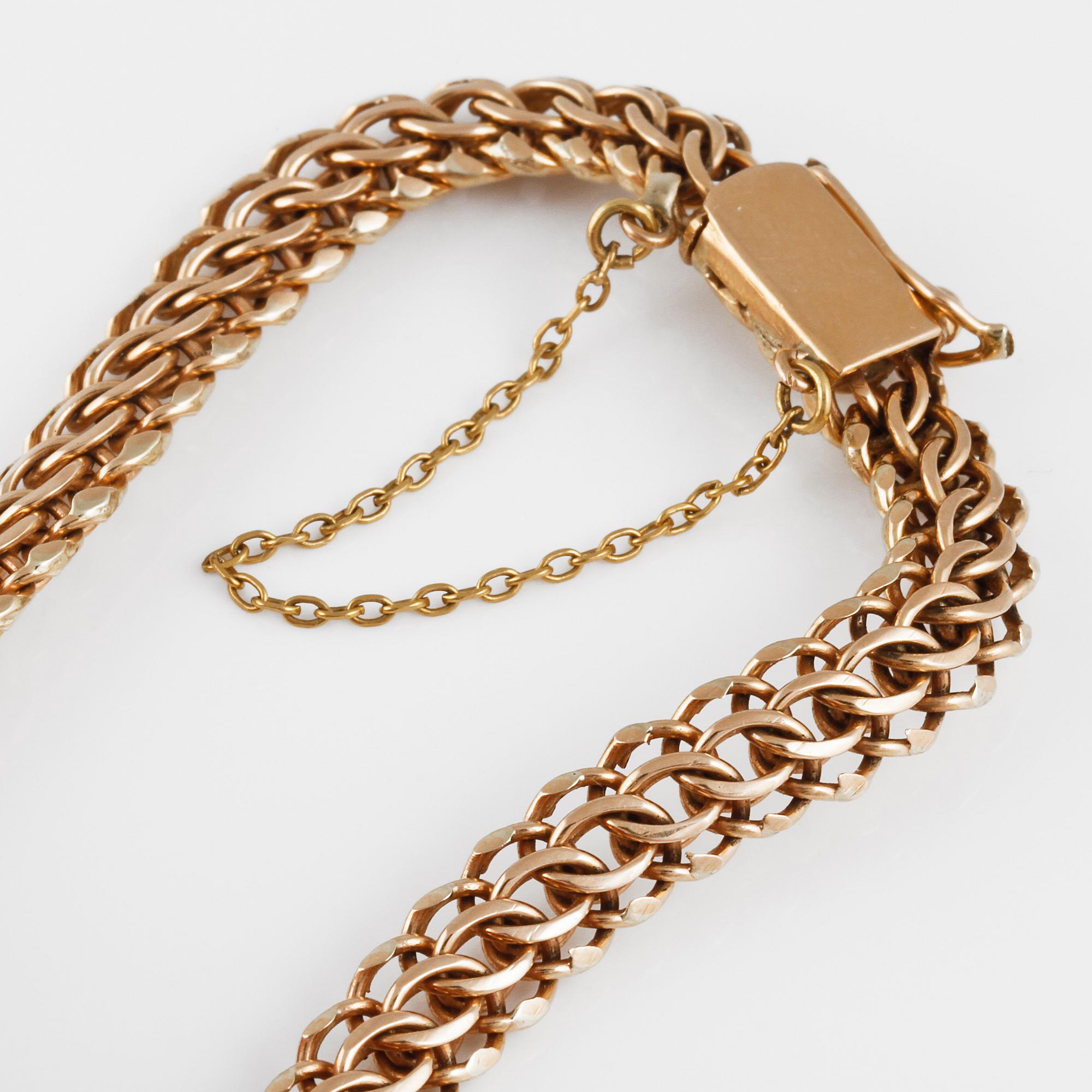 ARMBAND, 18K guld. Vikt 17,9 gram.