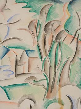 André Lhote, "Village aux arbres en fleurs".