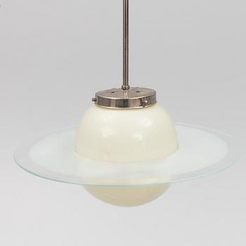 A Saturn model ceiling lamp, mid-20th century.