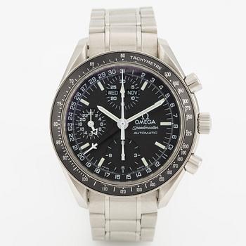 Omega, Speedmaster, Day-Date, chronograph, wristwatch, 39 mm.