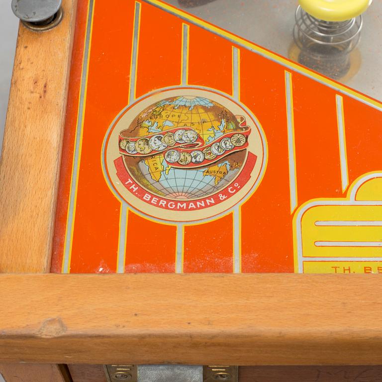 FLIPPERSPEL, Bergmann Company, Hamburg, 1950-tal.